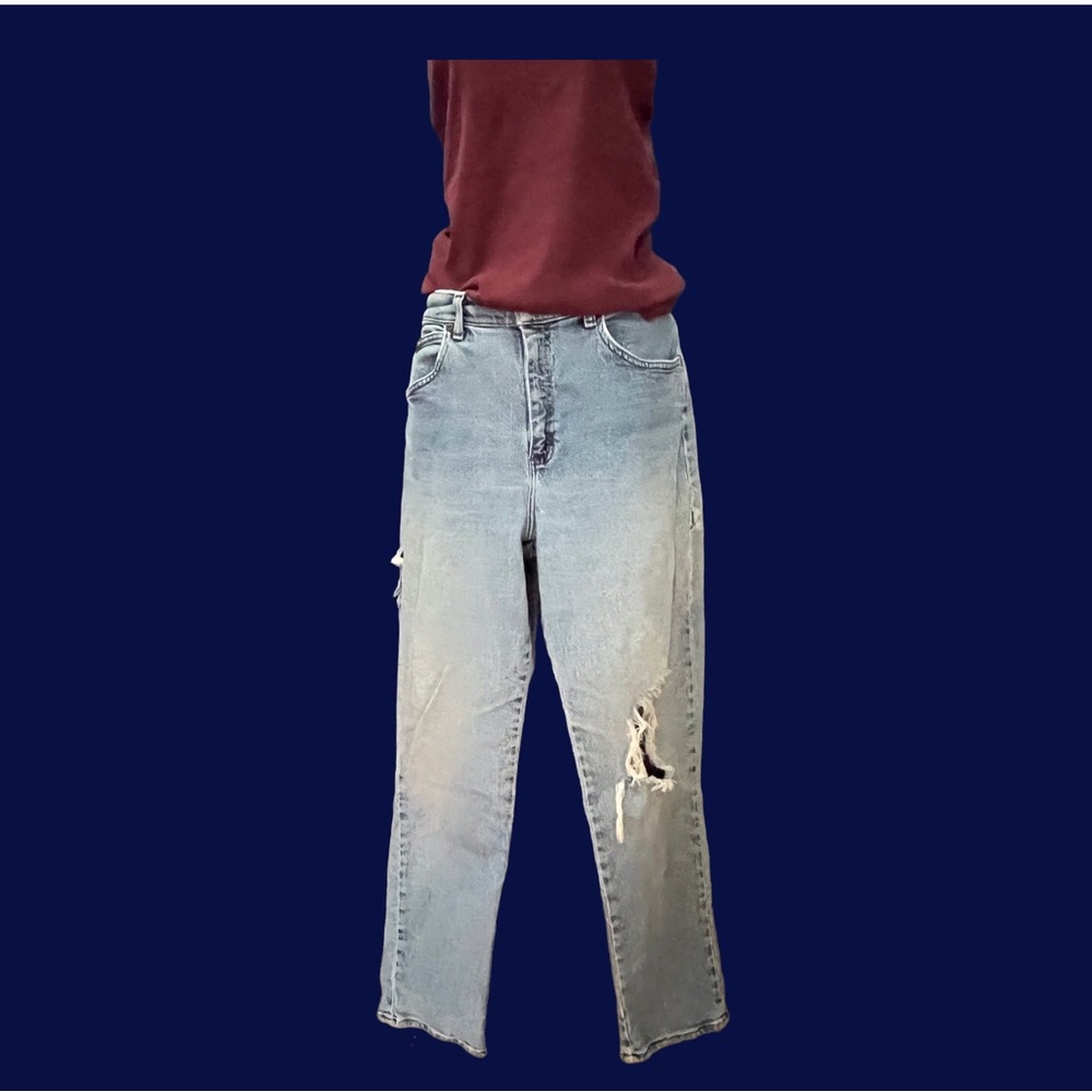 Lee Rider jeans. Weathered and worn. Size 10petite.